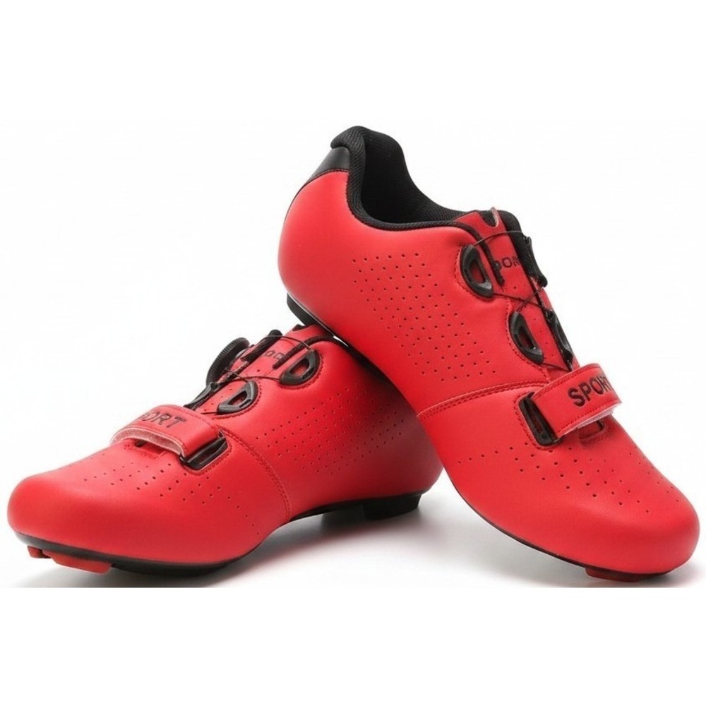 SPORT Women's Cycling Shoes EU 38 US 6.5 Red Road Bike Bicycle Shoes New